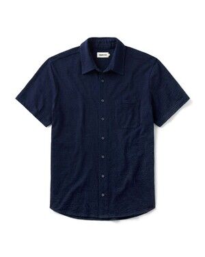 Taylor Stitch Navy Short-Sleeve button-up Shirt – Size 42